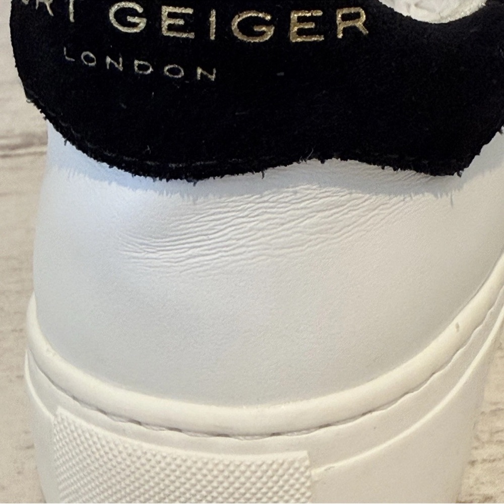KURT GEIGER Women's Leather Laney Platform White Sneaker Size EU 36 US 5.5-6 New - Picture 10 of 14